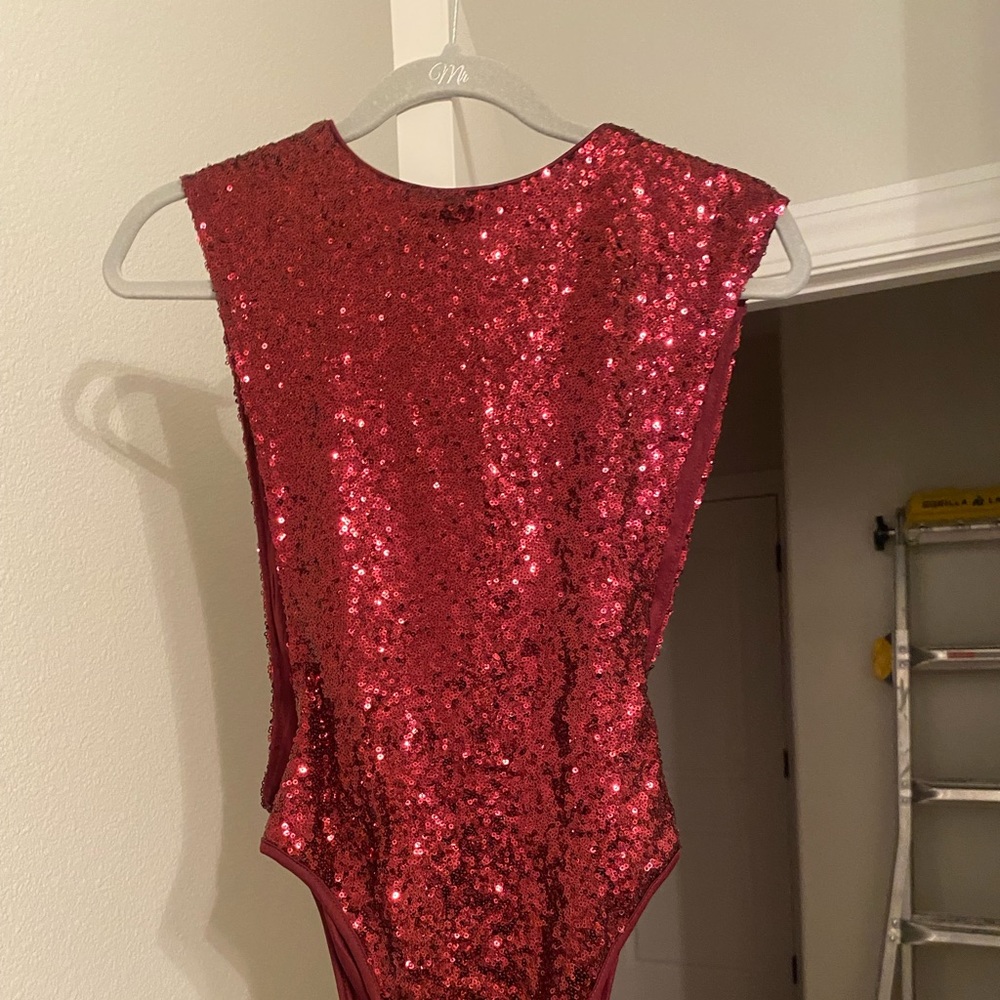 Rehab sequin body suit